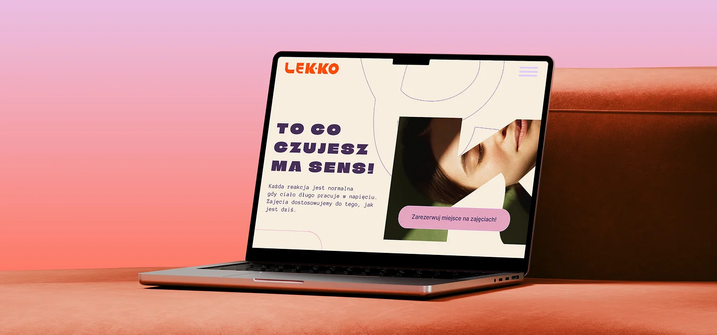 Gabinet LEKKO — projekt na laptopie